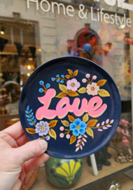 Love/Deco Plate"LOVE" 15 x 15