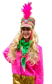 Pluche glamour jasje Panter/Pink