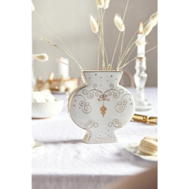 Pip Studio Flat Vase Royal Winter White 16,5 cm