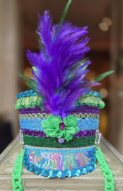Hoge Fanfare pet Purple/Green