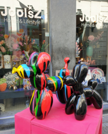 Ballon hondje Zwart Pop-Art Drip
