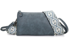 Schoudertasje New York Jeans Blauw