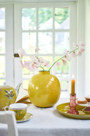 Pip Studio Vaas Metaal Geel 23 cm