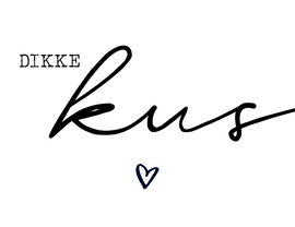 5 stickers 'dikke Kus'