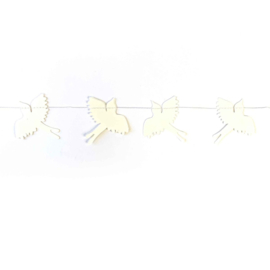 Papieren slinger - ster/hart/vogel - 3mtr