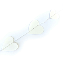 slinger Heart confetti white - 3mtr