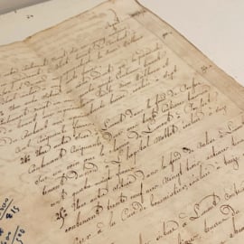 Oud handgeschreven document