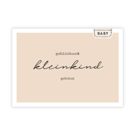 Kaart 'gefeliciteerd, kleinkind geboren'