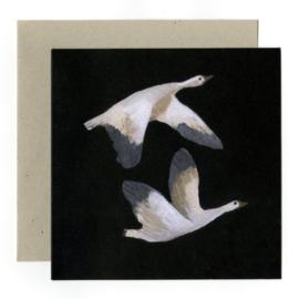 Gemma Koomen 'Snow Geese' kaart