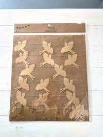 Papieren slinger - ster/hart/vogel - 3mtr