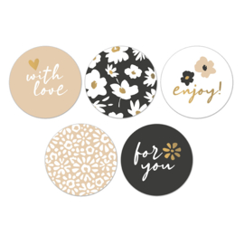 Stickers Coeur de fleurs
