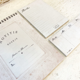 Set van 3 - noteblock, bureauplanner en notitieboekje