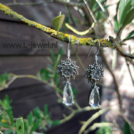 Hailey silver crystal