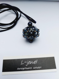Round cube pendant Navy