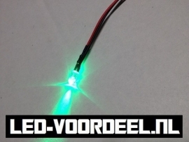 LEDjes 5mm Groen  12 Volt