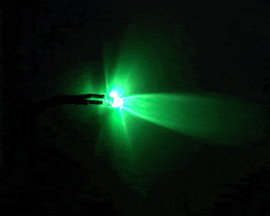Knipper ledje 3mm Groen 12 Volt