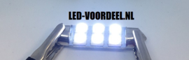 C5W  LED 42mm Helder wit 6 smd - 3 stuks + 1 stuk Gratis