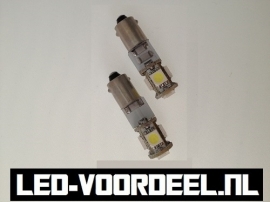 BA9s R5W bajonet - LED - Met canbus