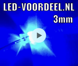 LED 3mm knipperled Blauw