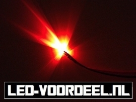 LEDjes 5mm Rood  12 Volt