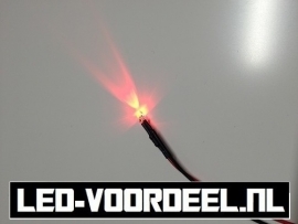 LEDjes 3mm Rood  12 Volt