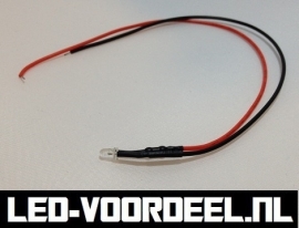 LEDjes 3mm Rood  12 Volt