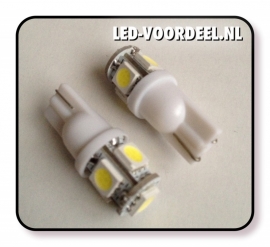 T10 - 5 SMD -W5W  Stadslichten