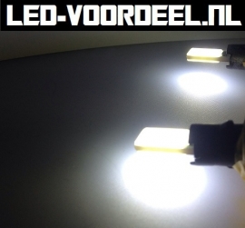 W5W T10 - COB led - Canbus stadslicht - wit - 1 setje