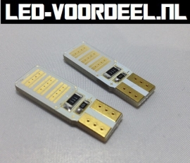 W5W T10 - COB led - Canbus - Blauw- 1 setje