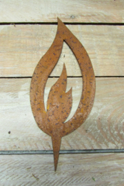 vlam roest 16,5 cm (W66)