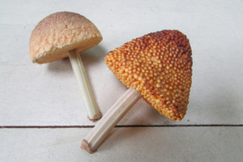 Paddenstoelen kunst 2 stuks 10 cm (D246)