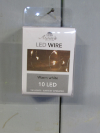 10 LED  zilverdraad (kerst nr 71)