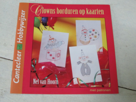 DOEboekje, clowns borduren op kaarten