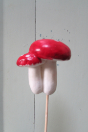 Paddenstoel op steker van 30 cm