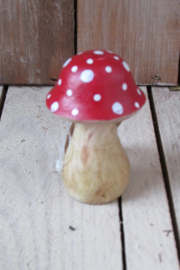 Paddenstoel van hout 7x4,5 cm (P11)