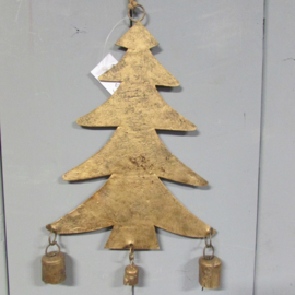 Kerstboom deurhanger koper (nr22)