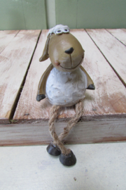 Schaap met bungelbeentjes 8 cm