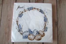 Paas servetten Muscari (normaal formaat)