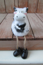 Koe met bungelbeentjes 8cm (BB124)