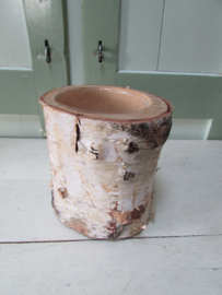 Plantenbakje boomstammetje 15 cm hoog
