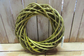 Krans olijfgroen 25 cm (verkleurd) (W118)