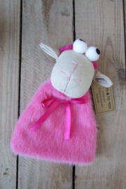 Eierwarmer schaap roze 8x14x4 cm (S1)