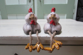 Haantje met bungelbeentjes (2 stuks) (BB15)
