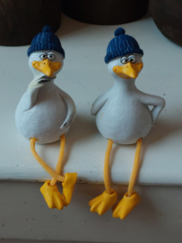 Vogel met bungelbeentjes (2 stuks)(BB14)