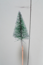 Kerstboompje op steker 7x5 cm