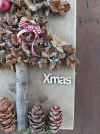 Kerstboom op steigerplank ( thuisworkshop pakket)