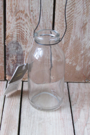 glazen vaasje hang 10 cm hoog (W143)