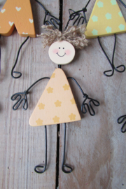 IJzerdraad poppetje 13x6 cm (W78)