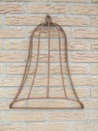 Frame kerstklok (roestend ijzer) 50 cm