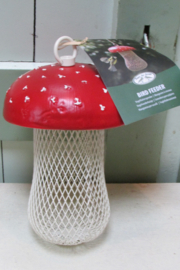 Bird feeder paddenstoel